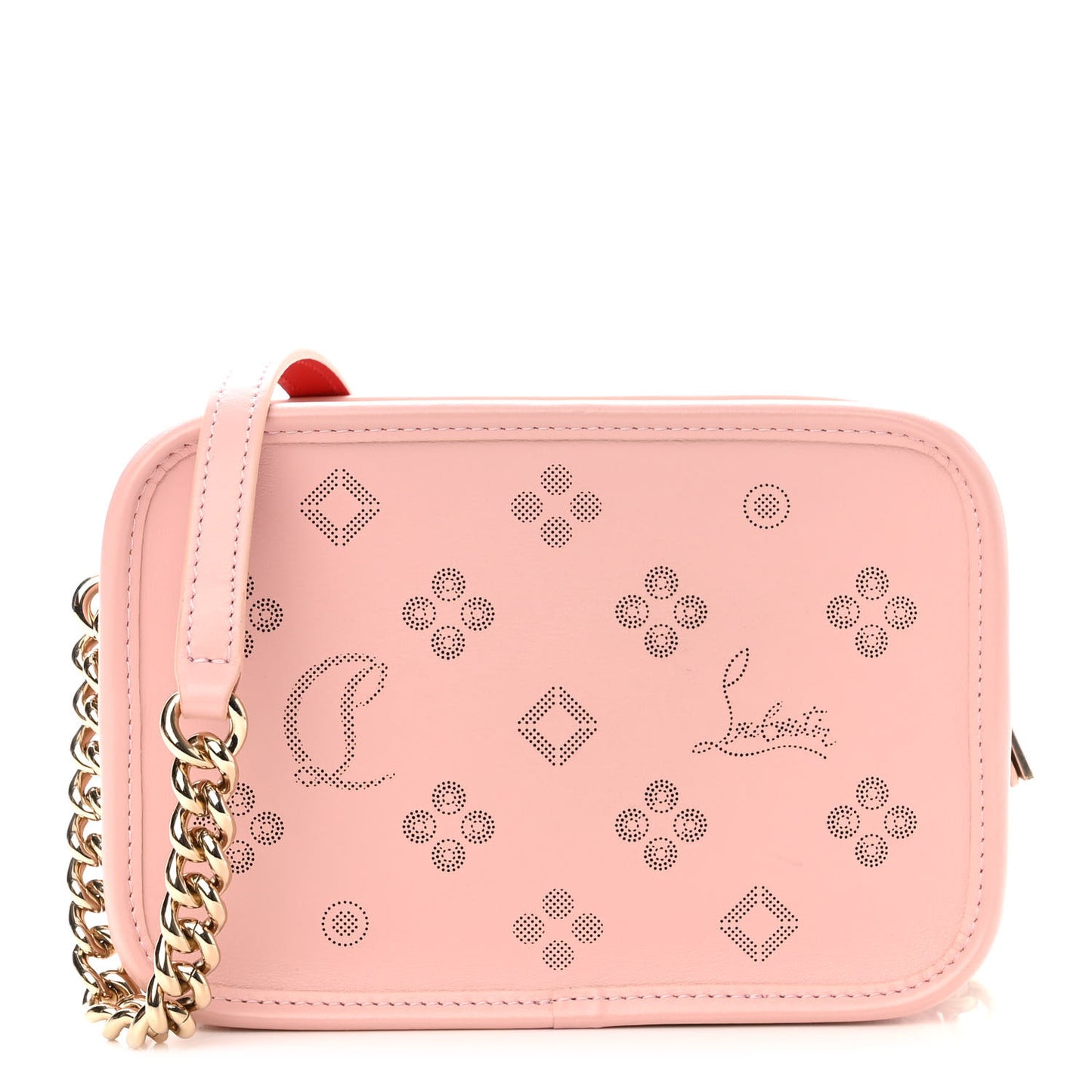 Calfskin Small Radioloubi Pink