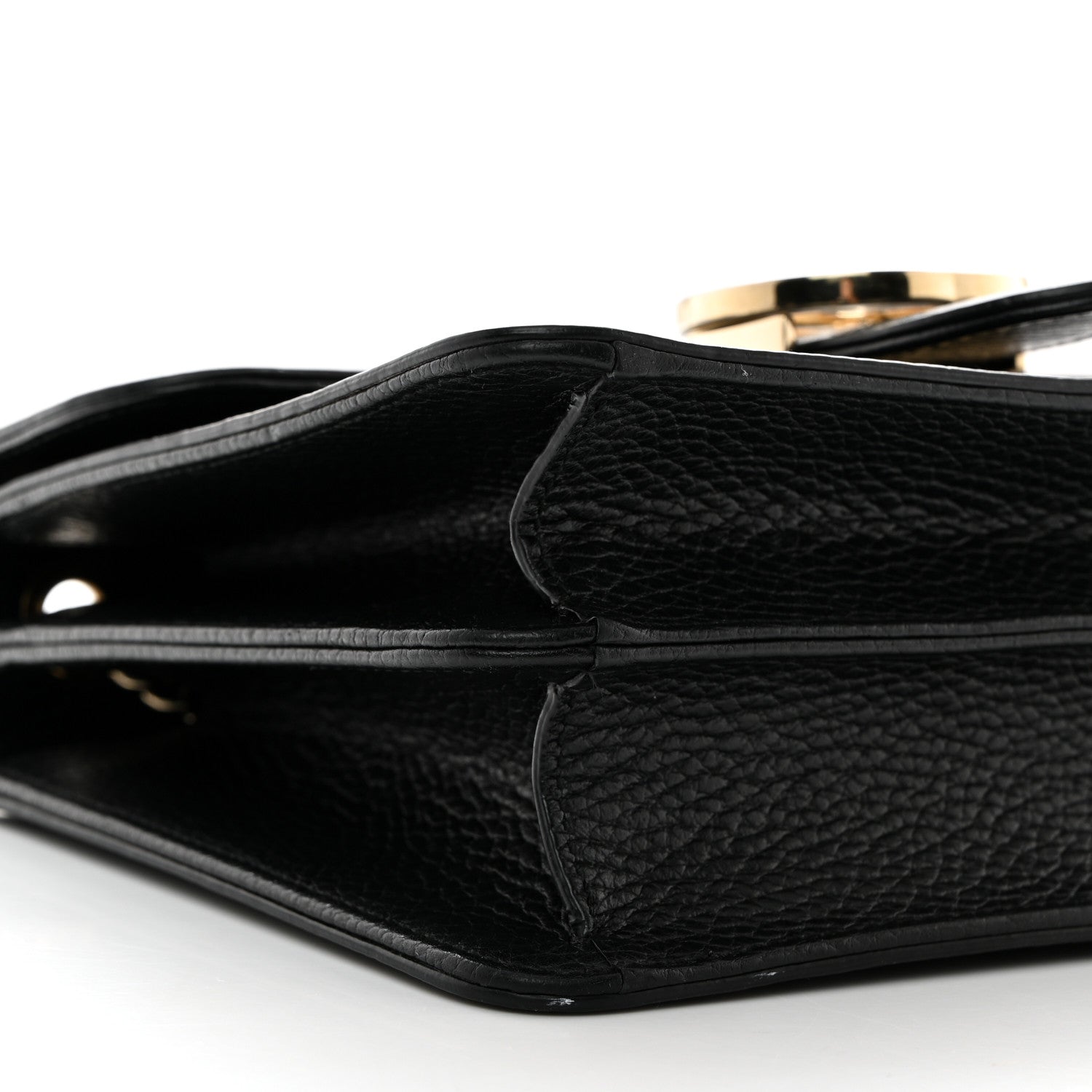 Gucci Dollar Calfskin Small Interlocking G Shoulder Bag Black 10 of 11