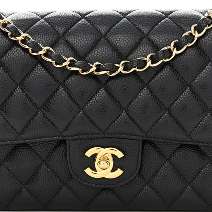 Chanel Caviar Quilted Medium Double Flap Black 7 of 10