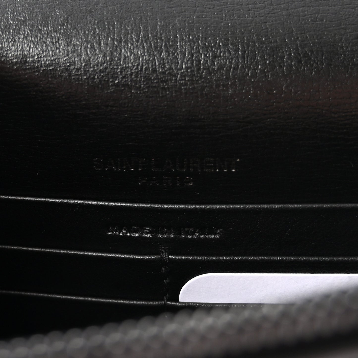Calfskin Monogram Sunset Chain Wallet Black