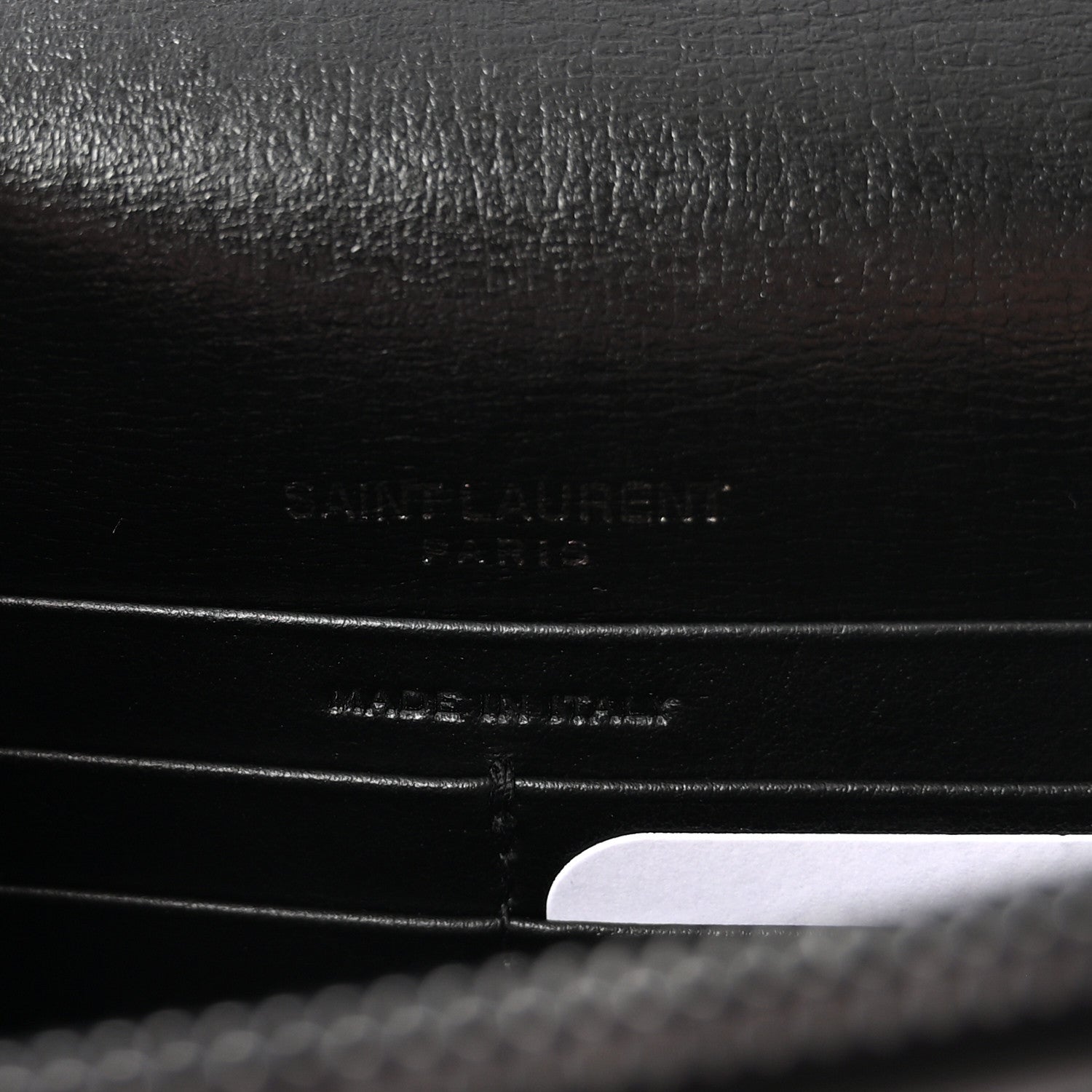 Saint Laurent Calfskin Monogram Sunset Chain Wallet Black 6 of 11