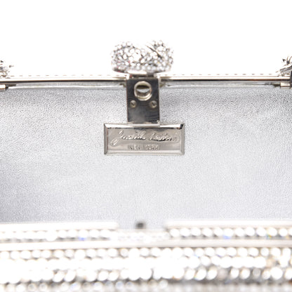 Judith Leiber Crystal Minaudiere Clutch Silver 6 of 9