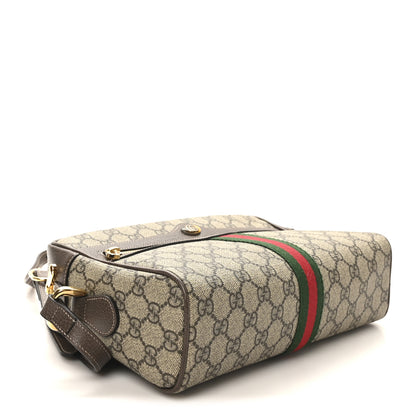 Gucci GG Supreme Monogram Web Small Ophidia Shoulder Bag Brown 4 of 10