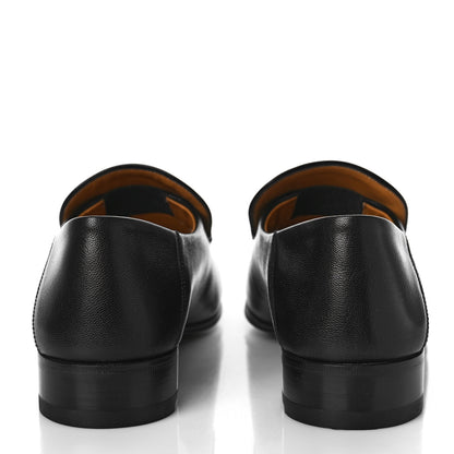 Gucci Goatskin Mens Horsebit Loafers 7 Black 5 of 11
