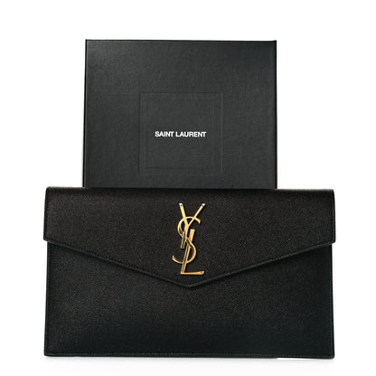 Saint Laurent Grain De Poudre Uptown Pouch Black 8 of 8