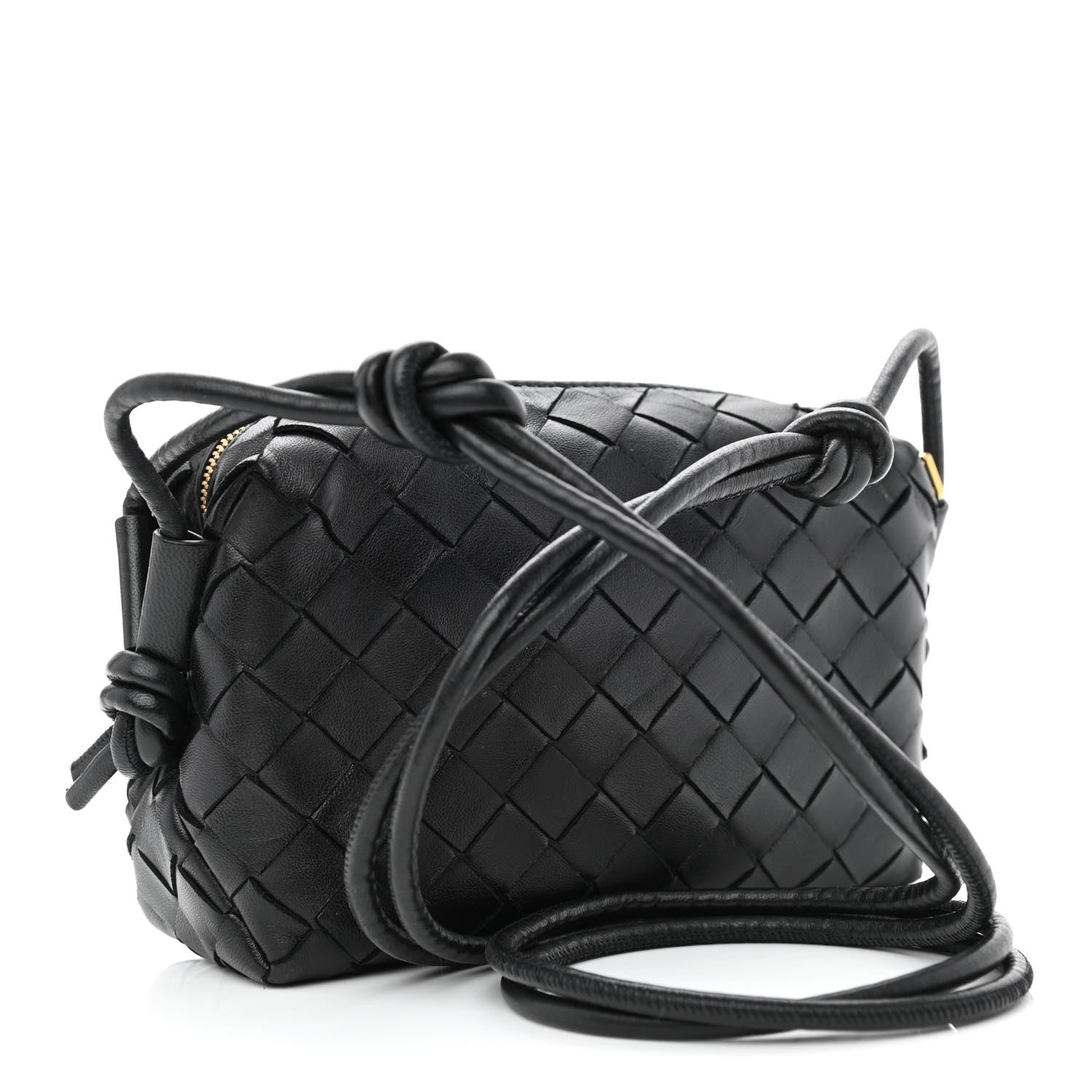 Bottega Veneta Nappa Intrecciato Mini Loop Camera Bag Black 3 of 10