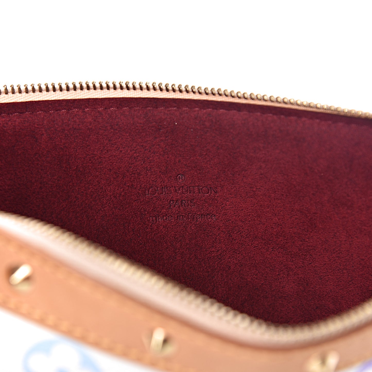 Monogram Multicolor Pochette Accessories White