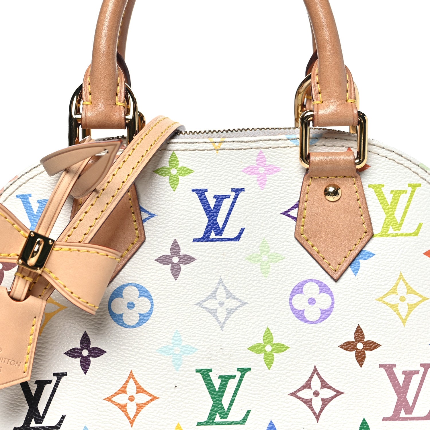 Louis Vuitton LV x TM Monogram Multicolor Alma BB White 7 of 11