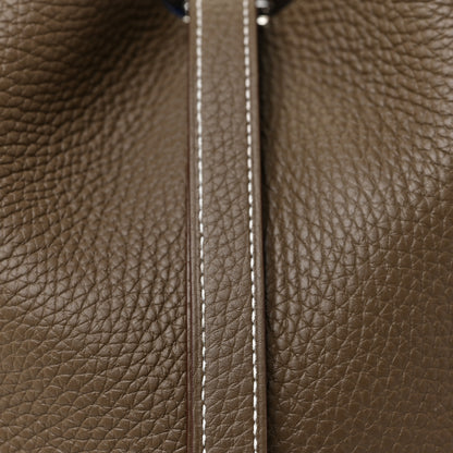 Hermes Taurillon Clemence Picotin Lock 18 PM Etoupe 6 of 9