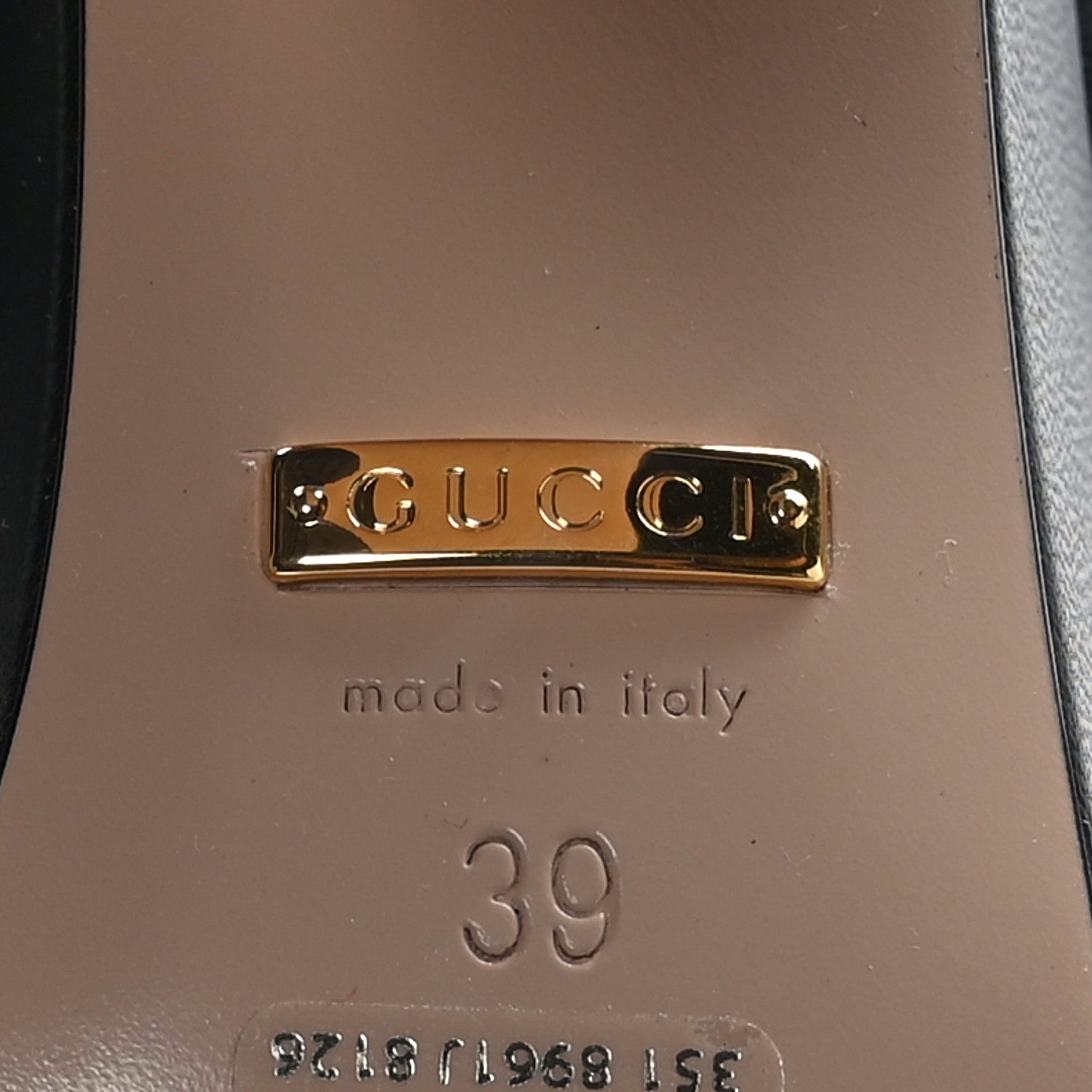 Gucci Nappa Horsebit Platform 35/120mm Slingback Pumps 39 Black 6 of 7