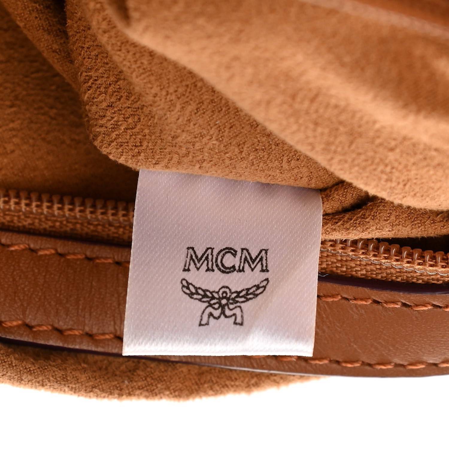MCM Visetos Essential Boston Bag Cognac 9 of 12