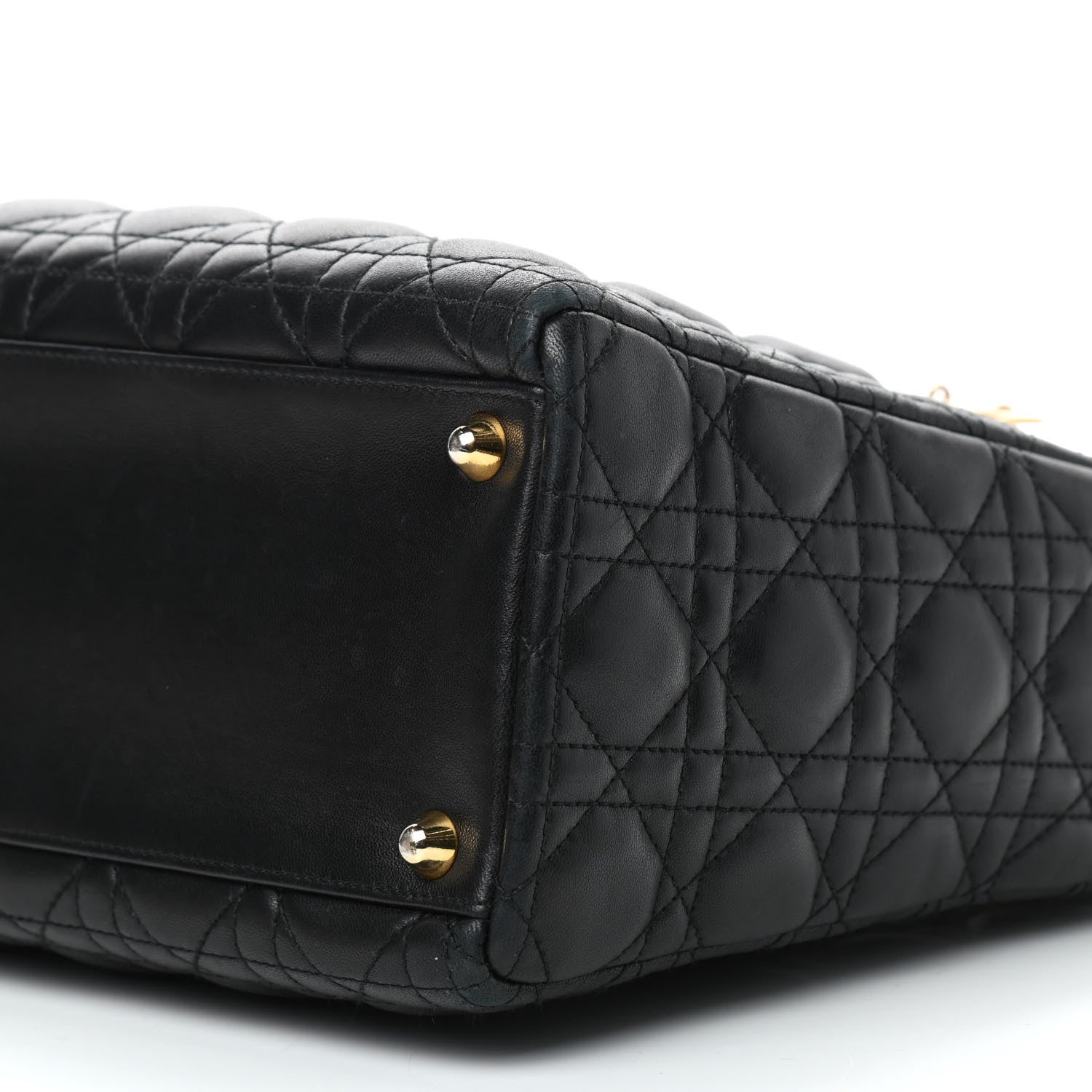 Christian Dior Lambskin Cannage Large Lady Dior Navy Blue 8 of 8