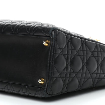 Christian Dior Lambskin Cannage Large Lady Dior Navy Blue 8 of 8