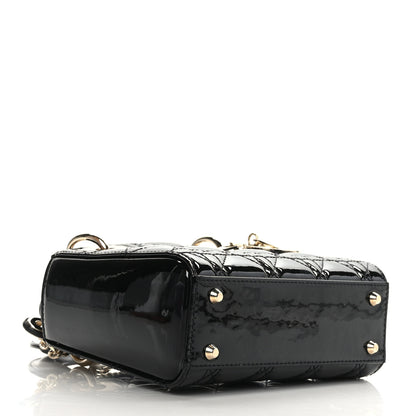 Christian Dior Patent Cannage Mini Lady Dior Black 4 of 8