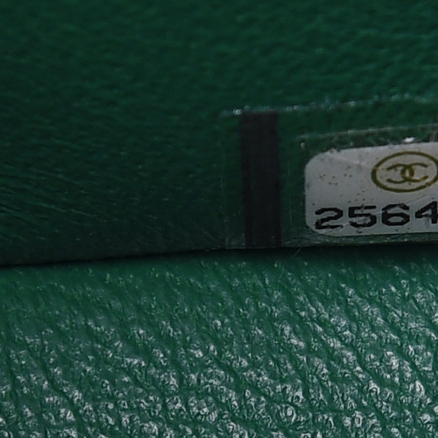 Metallic Caviar Quilted Mini Square Flap Green