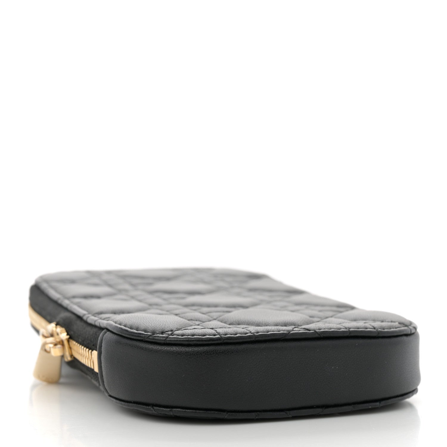 Christian Dior Lambskin Cannage Lady Dior Phone Holder Black 4 of 13