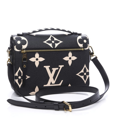 Louis Vuitton Empreinte Monogram Giant Crafty Pochette Metis Black Creme 2 of 9
