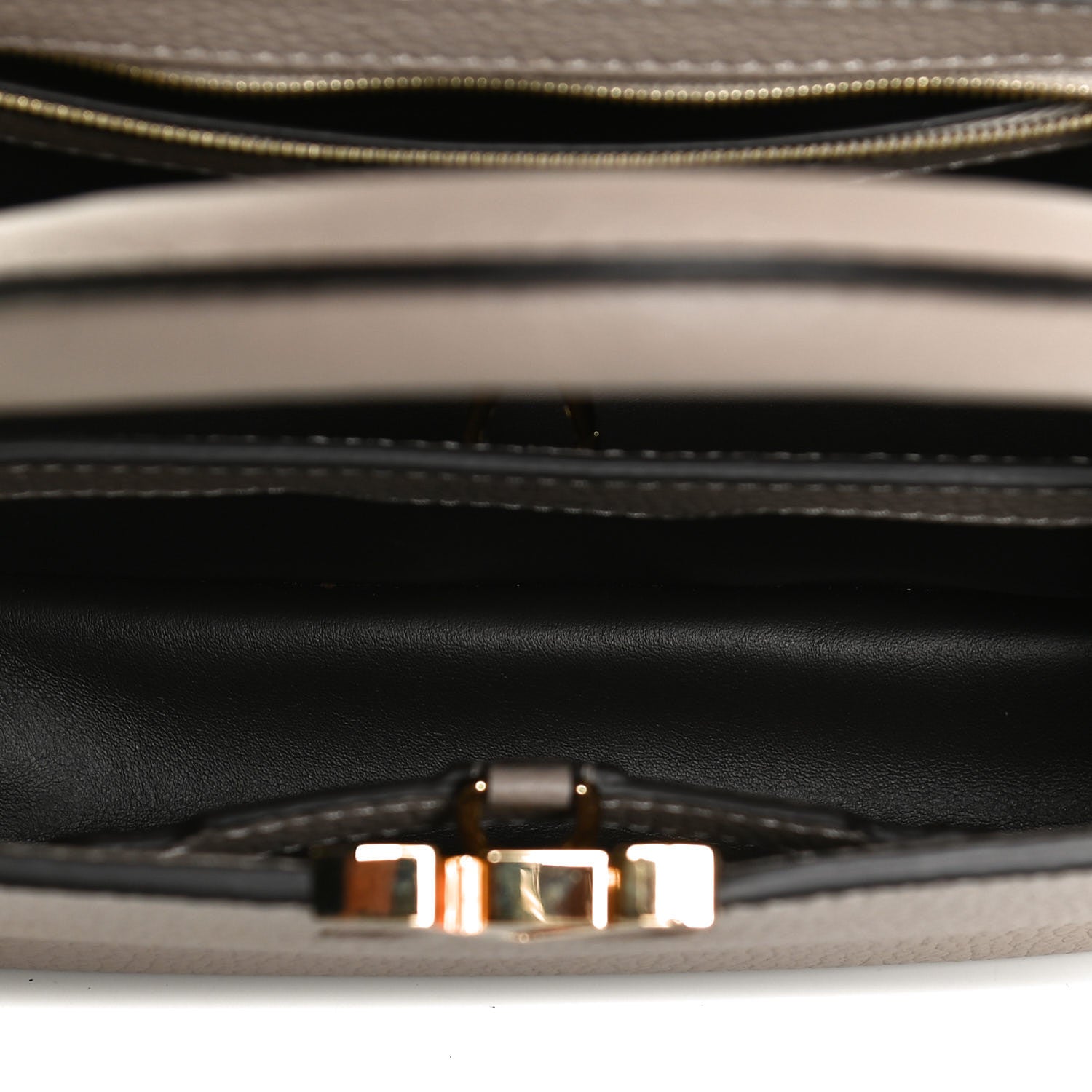 Louis Vuitton Taurillon Capucines BB Galet 4 of 8