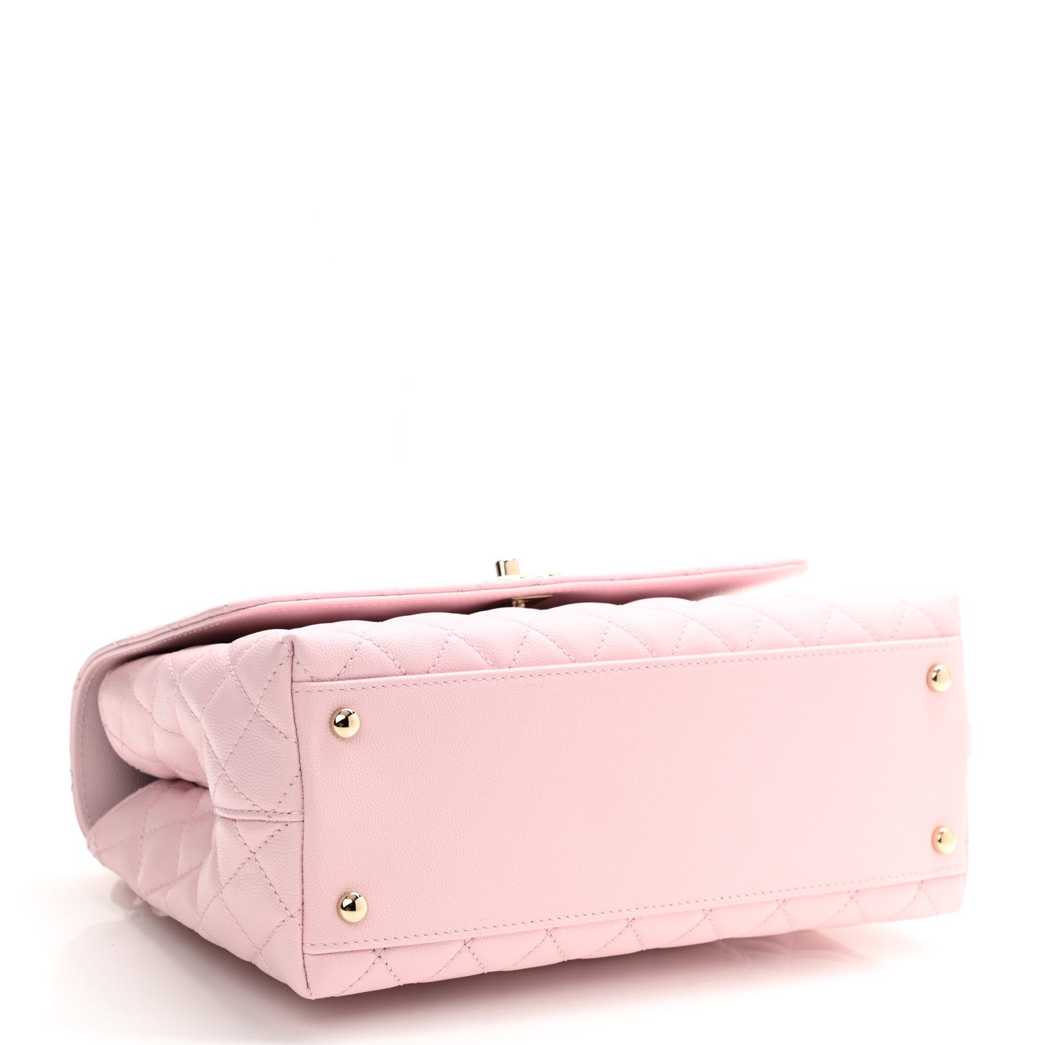 Chanel Caviar Quilted Small Coco Handle Flap Light Pink 3 of 11