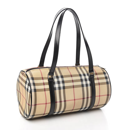 Burberry House Check Barrel Bag Black 2 of 9