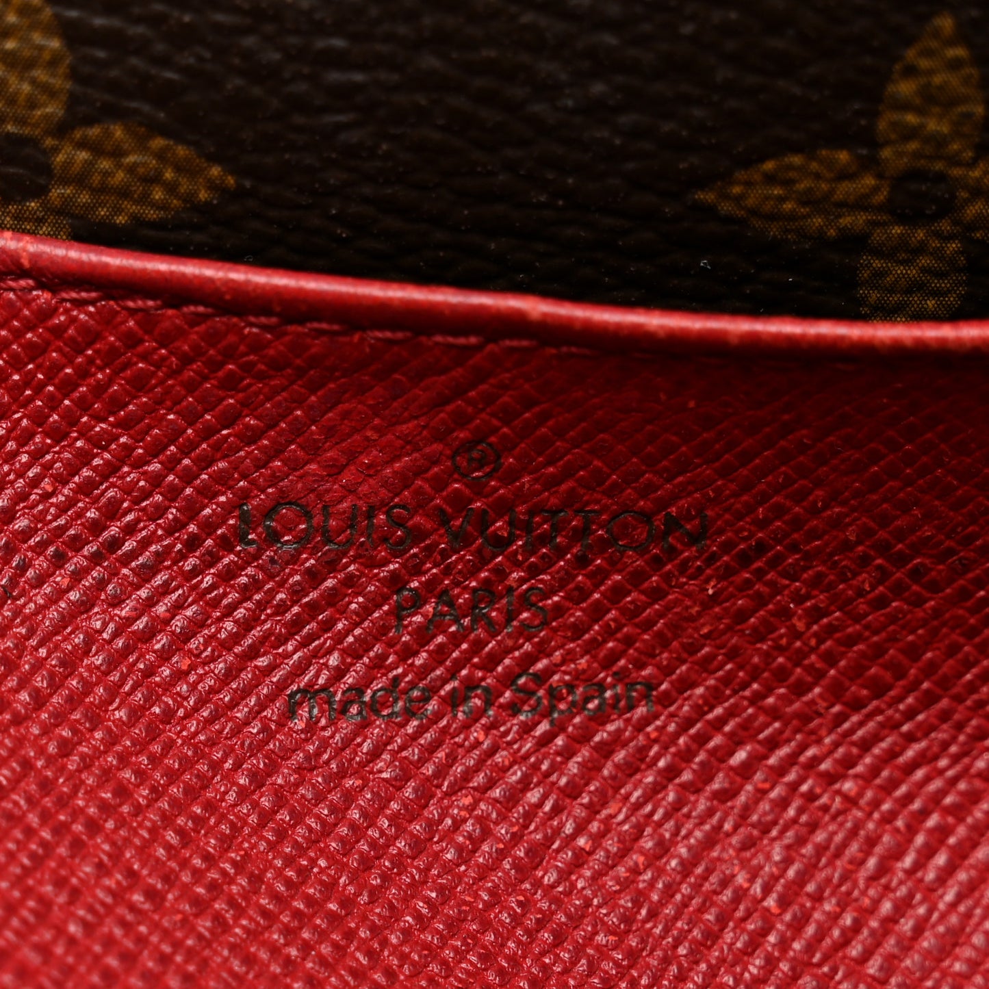 Monogram Emilie Wallet Rouge