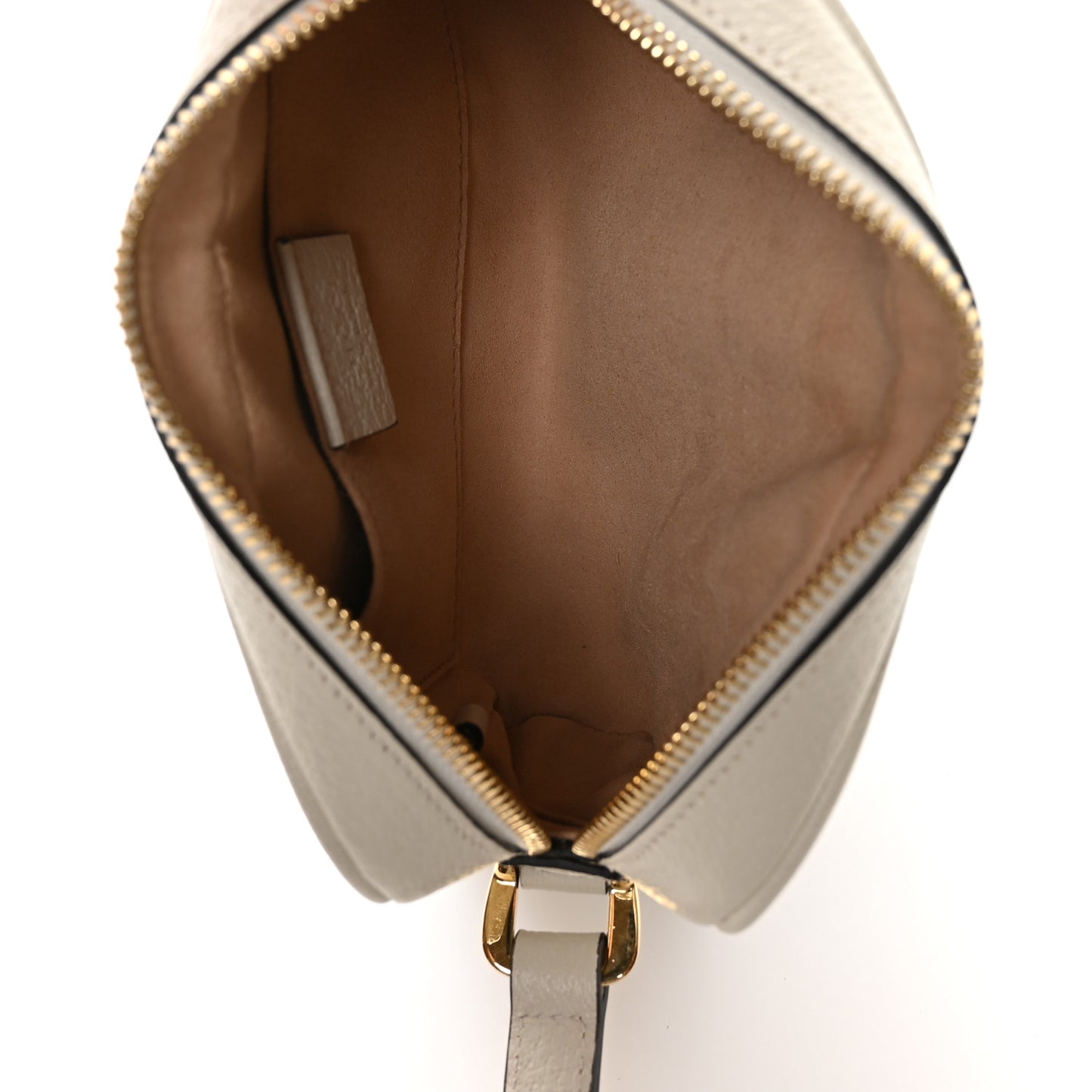 GG Supreme Monogram Textured Calfskin Web Mini Ophidia Shoulder Bag Beige Ebony Mystic White