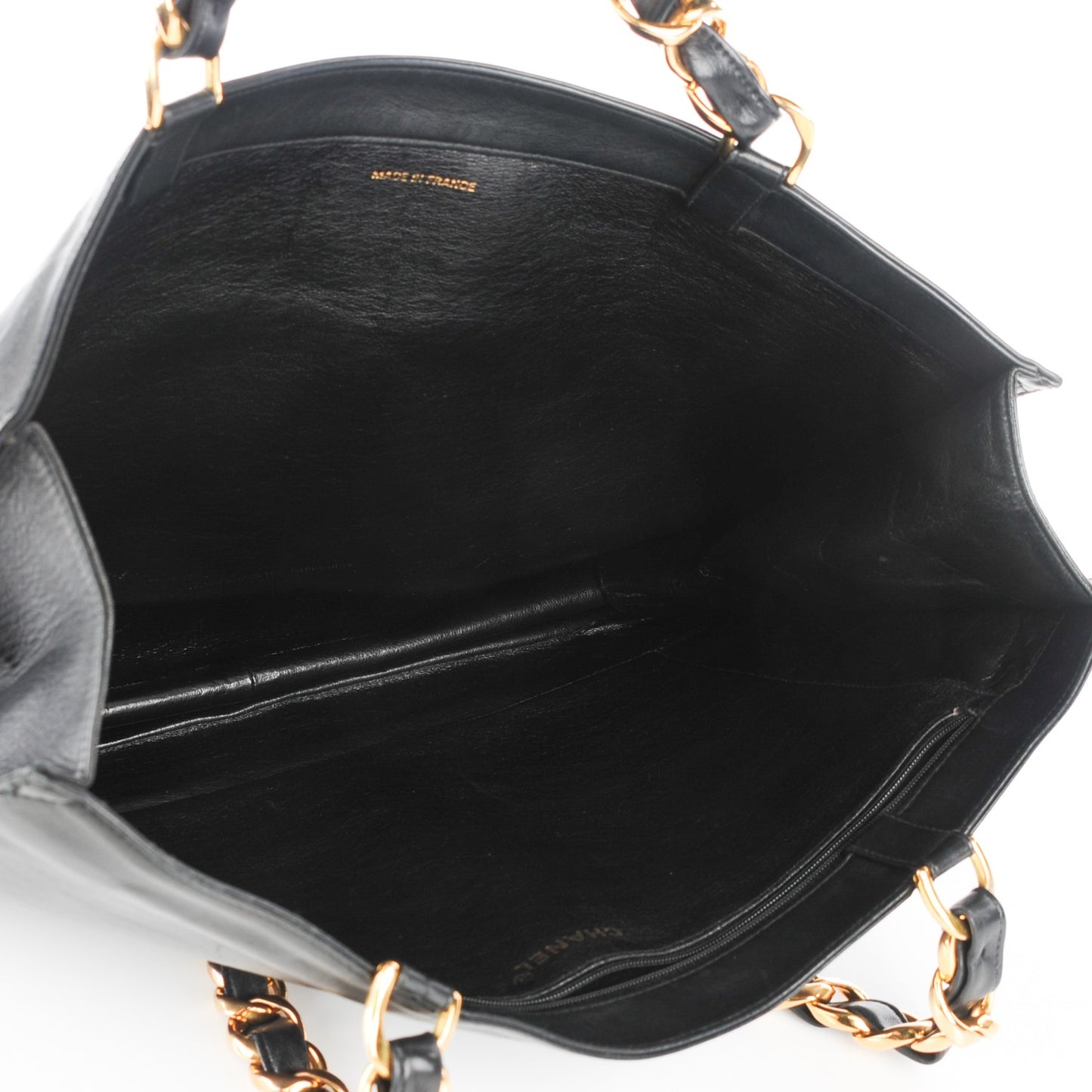 Lambskin Jumbo Shoulder Bag Black