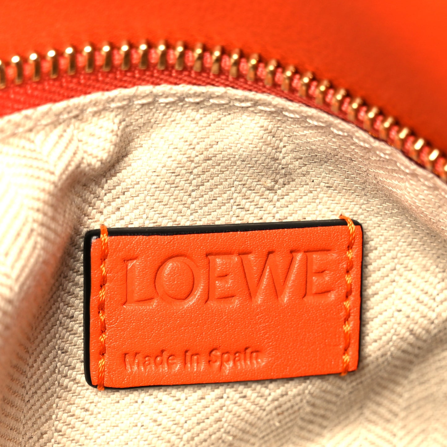 Calfskin Medium Puzzle Bag Orange Multi