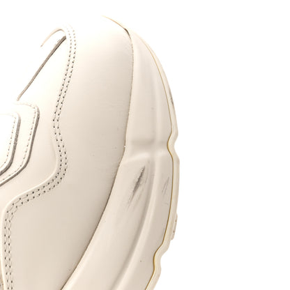 Gucci Calfskin Logo Womens Rhyton Sneakers 38 Ivory 10 of 12