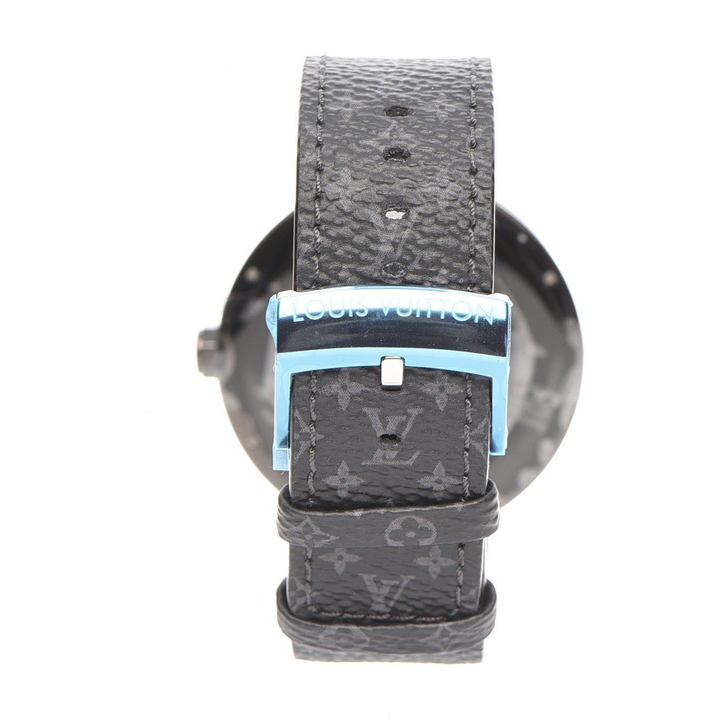 Stainless Steel Monogram Eclipse Tambour Horizon 42mm Smartwatch Black