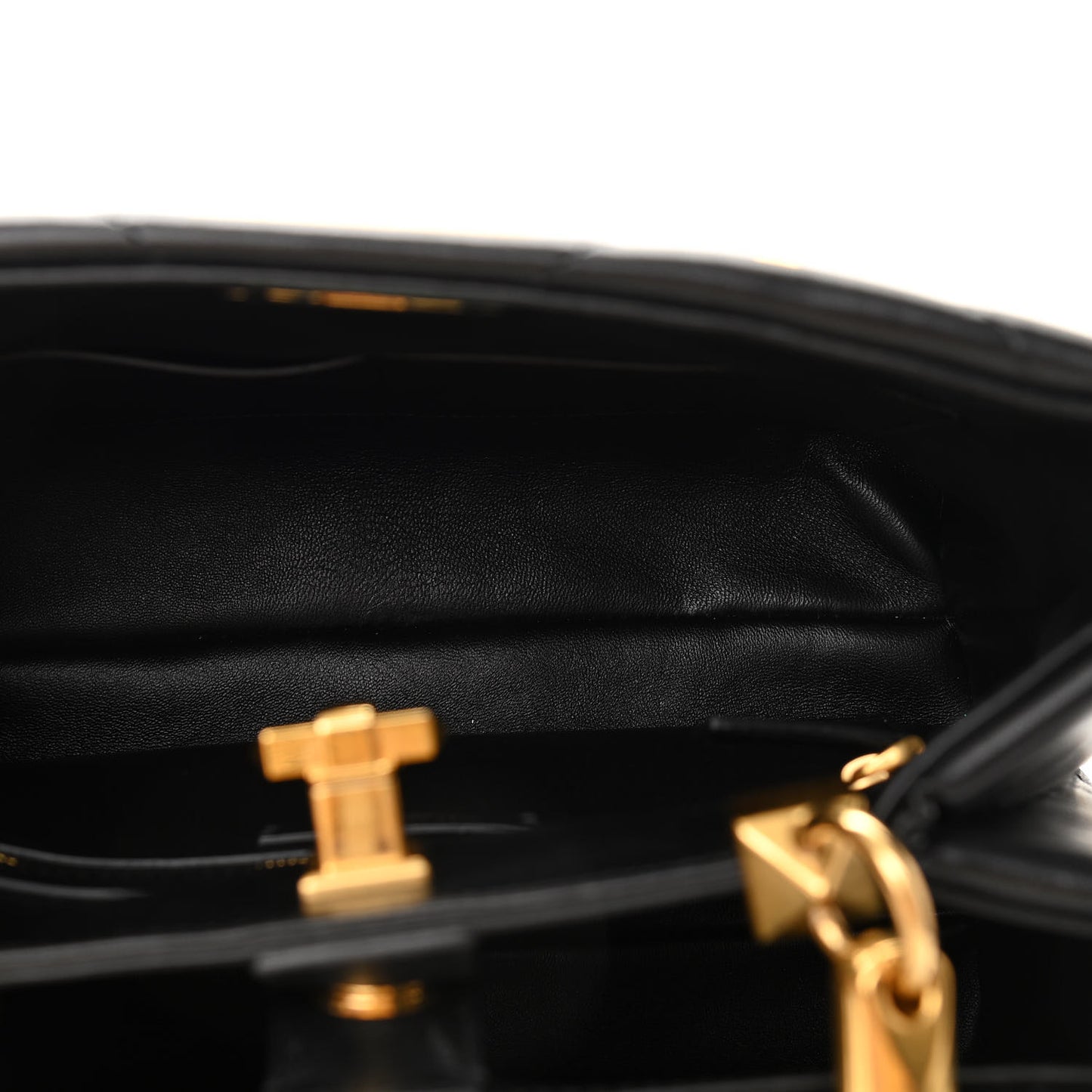 Nappa Roman Stud The Handle Bag Black