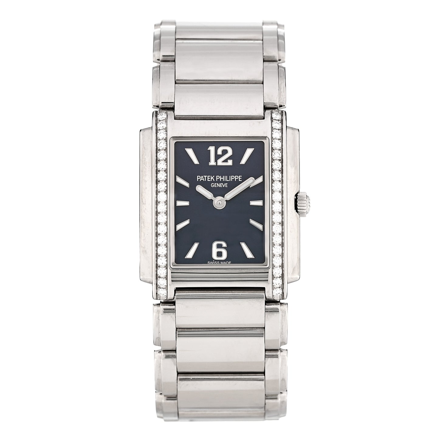 Stainless Steel Diamond 25mm Twenty-4 Quartz Watch Blue 4910/1200A-001