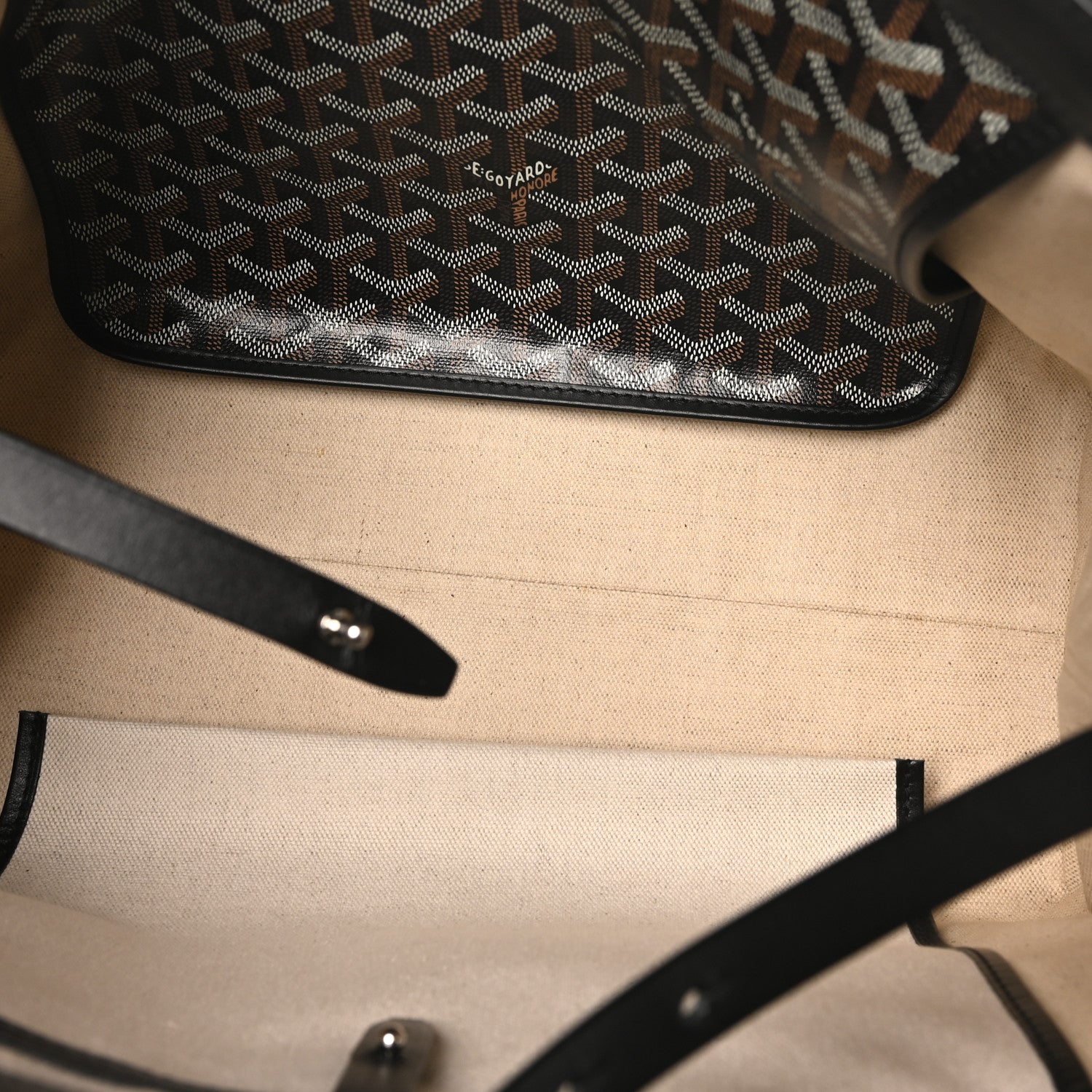 Goyard Bullcalf Bellechasse Biaude PM Black 5 of 9
