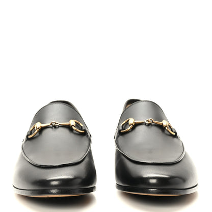 Gucci Calfskin Womens Jordaan Loafers 37.5 Black 2 of 9