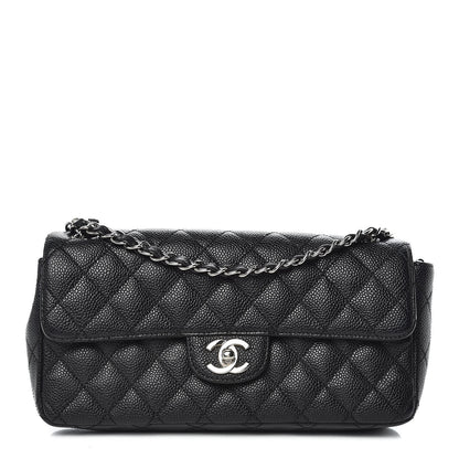 Chanel Caviar Quilted East West Flap Black 1 of 11