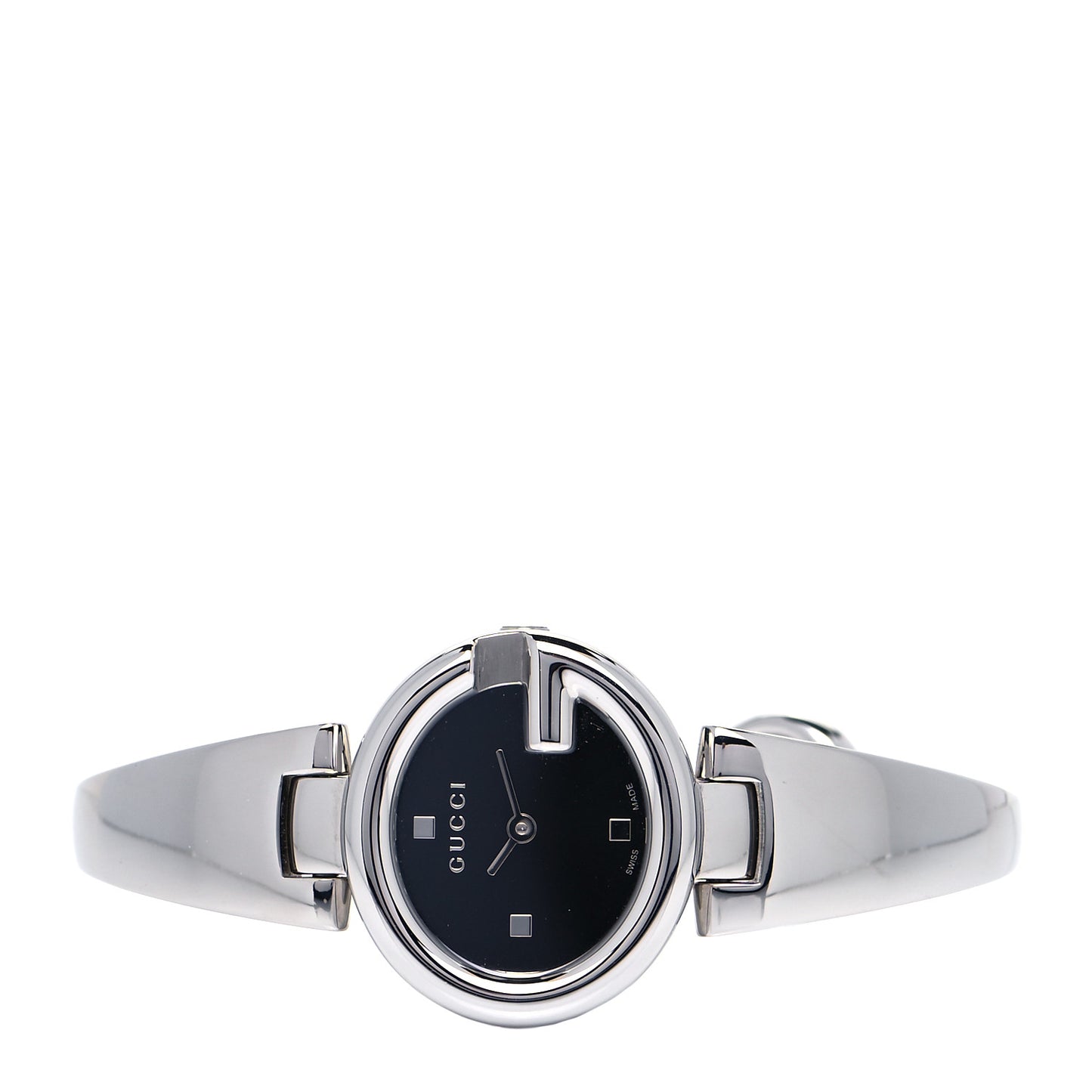 Stainless Steel 27mm Guccissima Quartz Watch Black