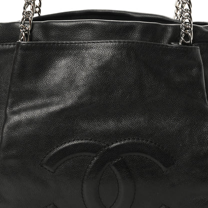 Chanel Caviar Large CC Tuck Tote Black 8 of 10