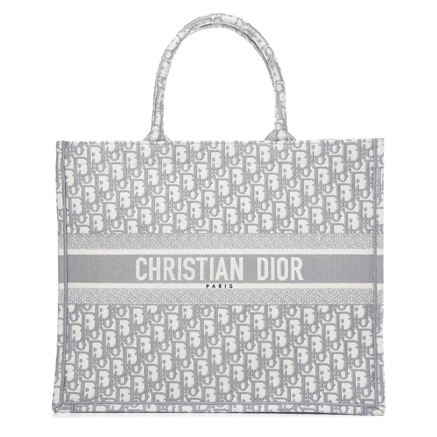 Christian Dior Oblique Large Book Tote Grey 1 of 9