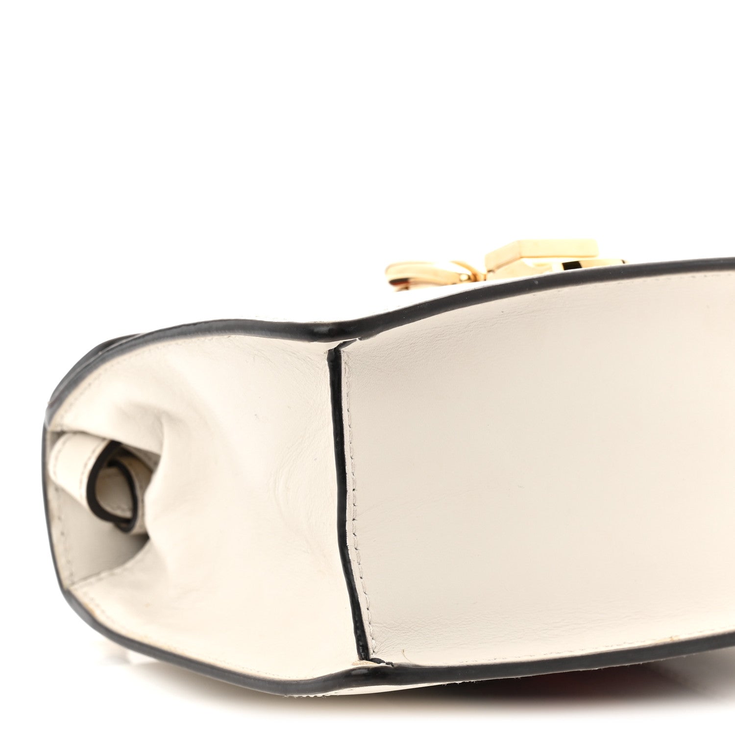 Gucci Calfskin Mini Sylvie Top Handle Bag White 9 of 12
