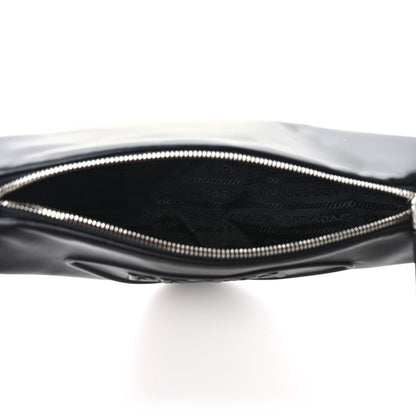 Prada Grace Lux Triangle Shoulder Bag Black 4 of 9