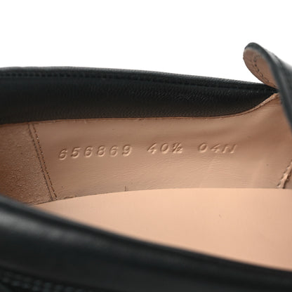Gucci Magnum Calfskin Nappa Samoa Womens Horsebit Platform Chunky Lug Sole 40mm Loafers 40.5 Black 7 of 7