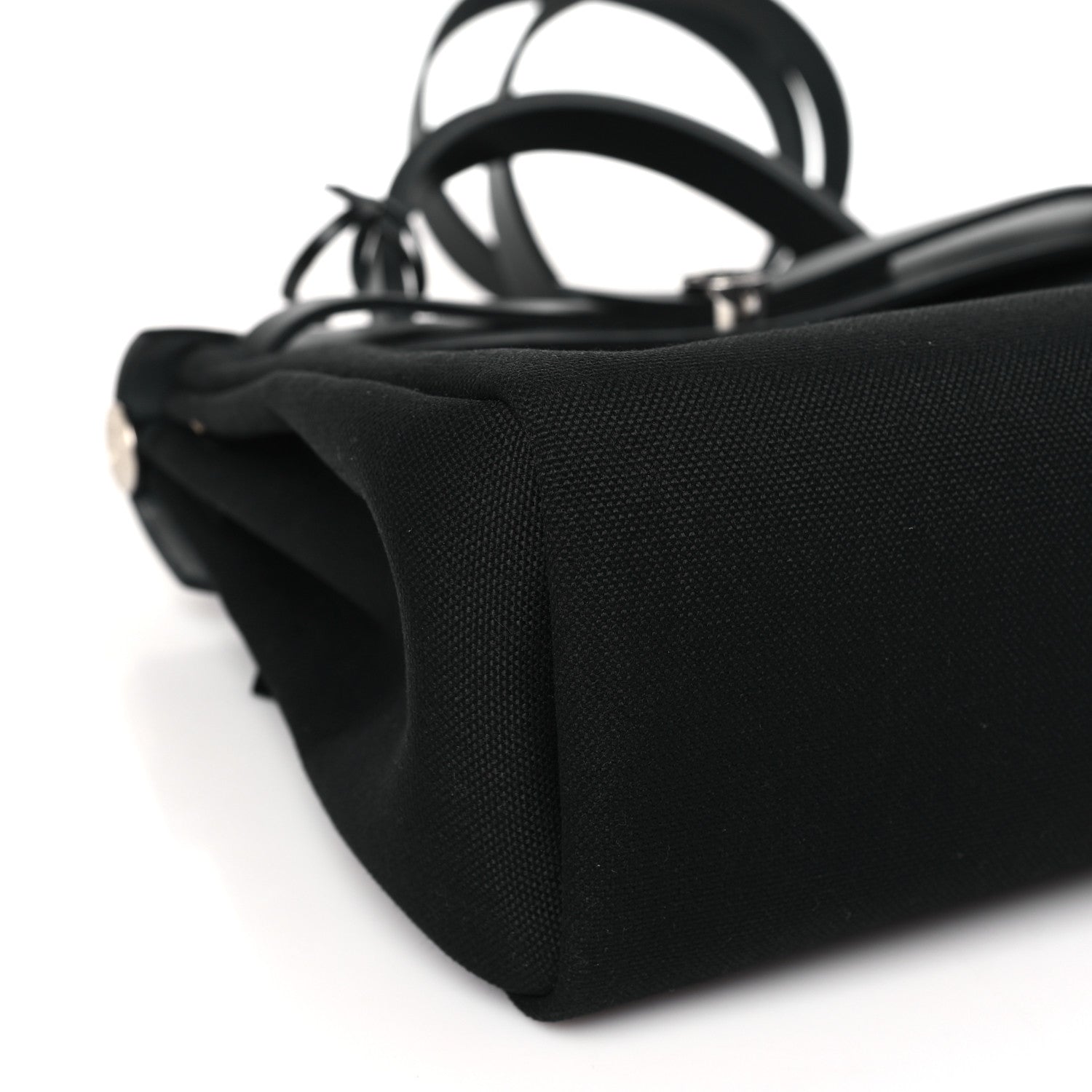 Hermes Military Toile Vache Hunter Herbag Zip PM 31 Black 9 of 11