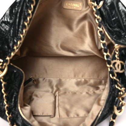 Chanel Vinyl XXL Rock and Chain Bowler Black 5 of 10
