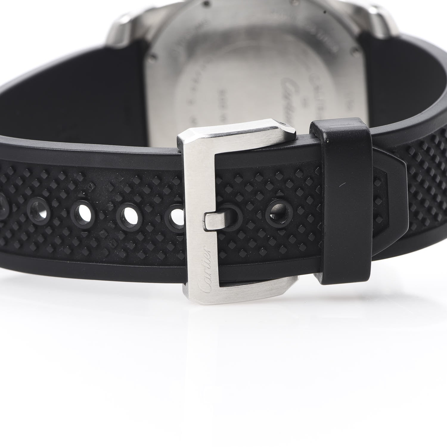 Cartier Stainless Steel Rubber 42mm Calibre de Cartier Diver Automatic Watch Black 6 of 9