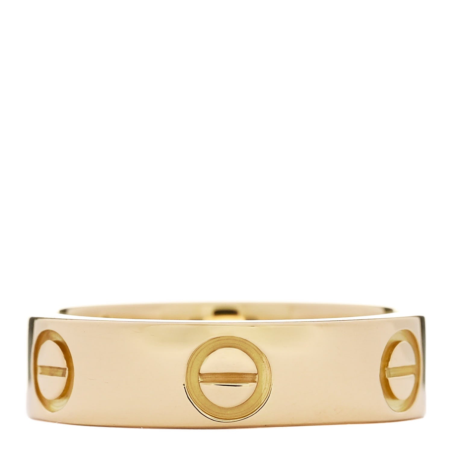Cartier 18K Yellow Gold 5.5mm LOVE Ring 56 7.5 3 of 5