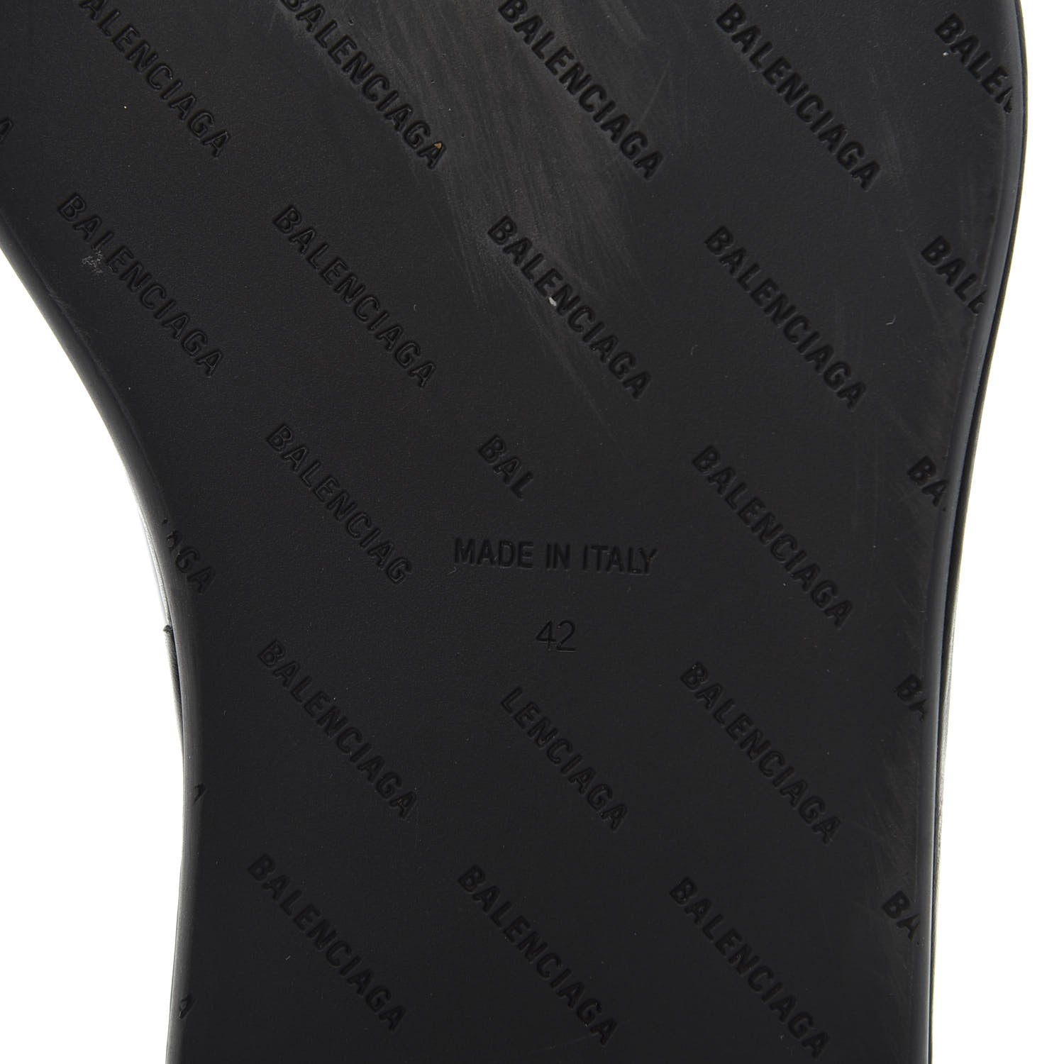 Balenciaga Smooth Calfskin Mens Cozy Slip-On Loafers 42 Black White 8 of 11
