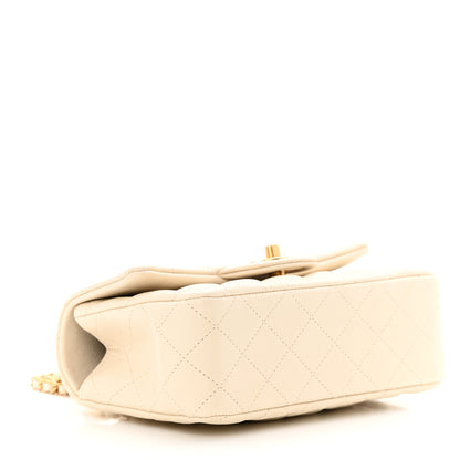 Chanel Caviar Quilted Mini Top Handle Rectangular Flap Beige 4 of 11