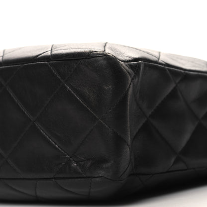 Chanel Lambskin Quilted Messenger Bag Black 11 of 13