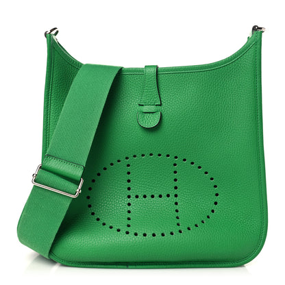 Hermes Taurillon Clemence Evelyne III PM Bambou 1 of 9