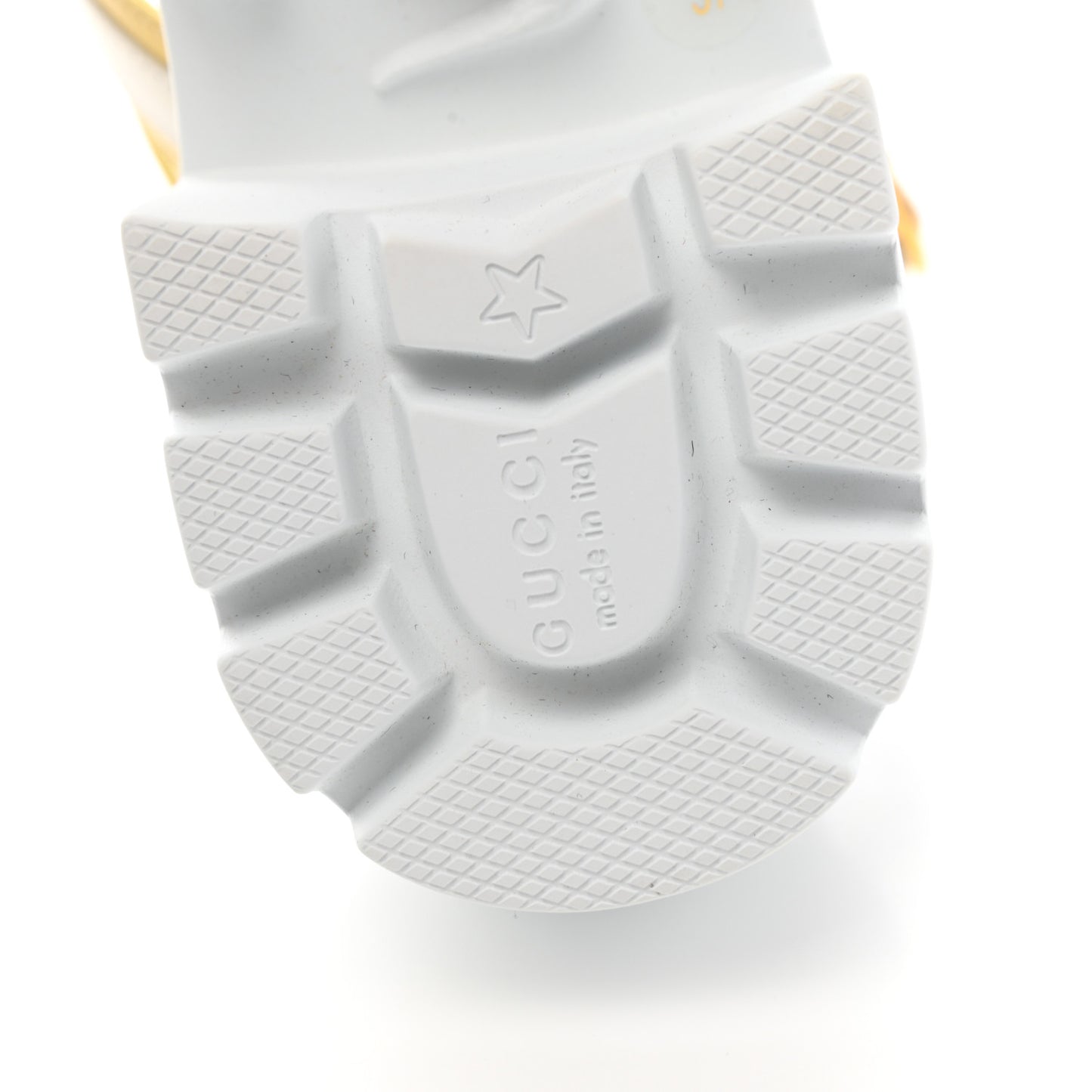 Nappa Platform Lug Sole Sandals 37 White Butter